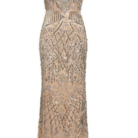 Mac Duggal Style 4715 EMBELLISHED FRINGE CAP SLEEVE TRUMPET GOWN. SIZE 12 - Picture 8 of 8